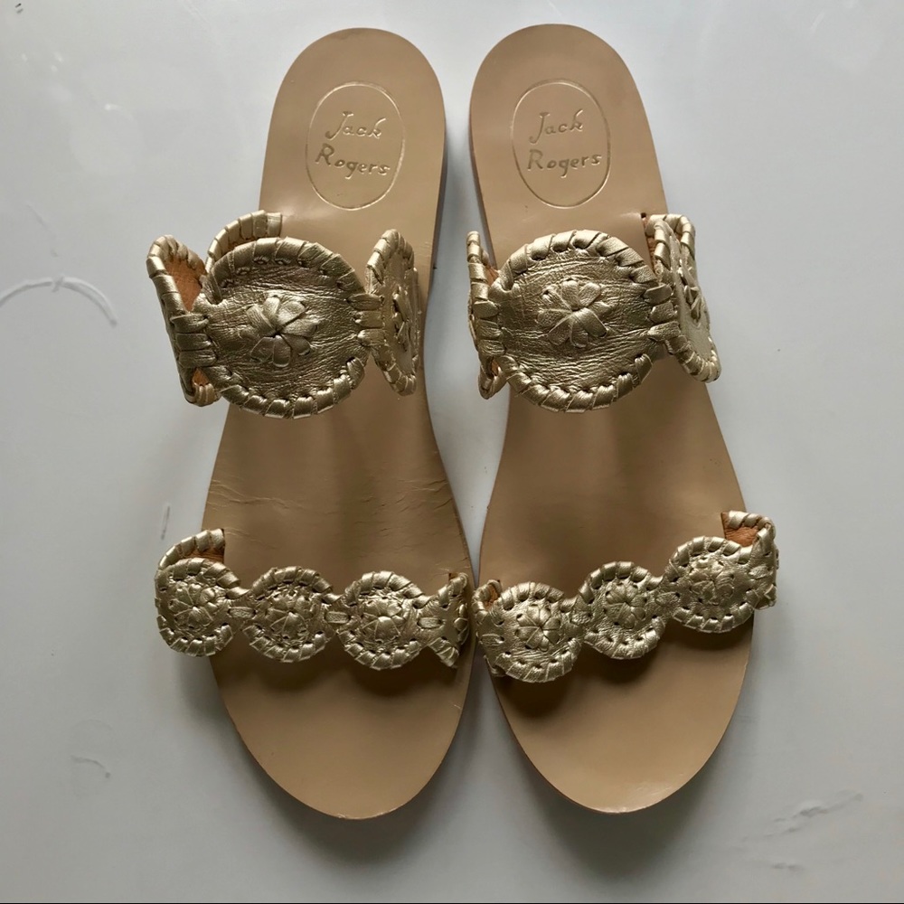Excellent condition Jack Rogers Gold Sandal